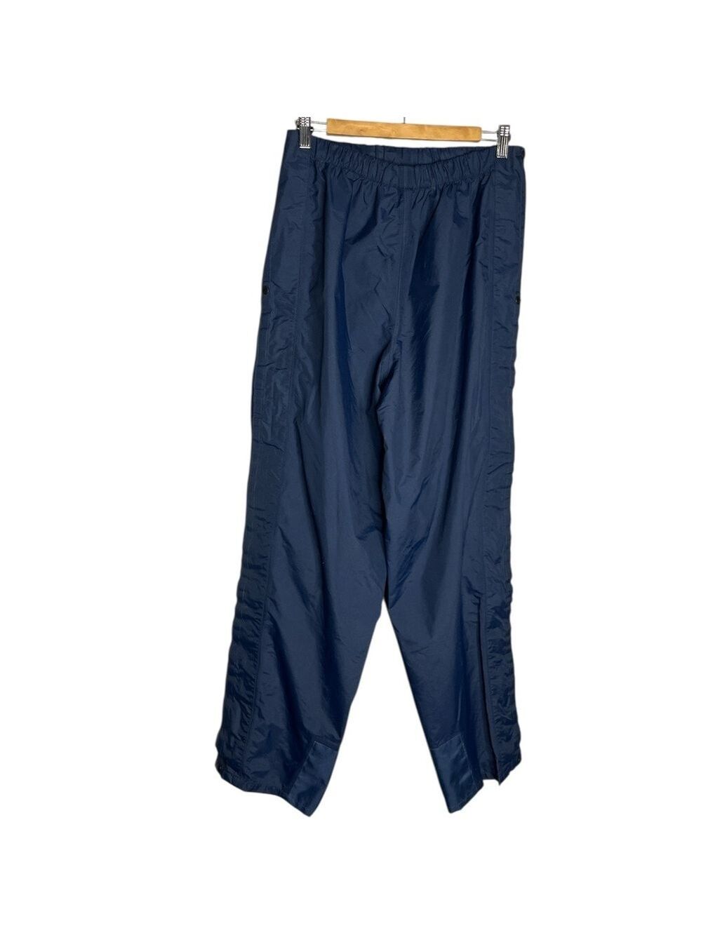 Vintage MEC Men's Navy Blue Nylon Waterproof Splash Pants, size M